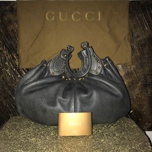 Like New Gucci Vintage Exclusive Leather handbag